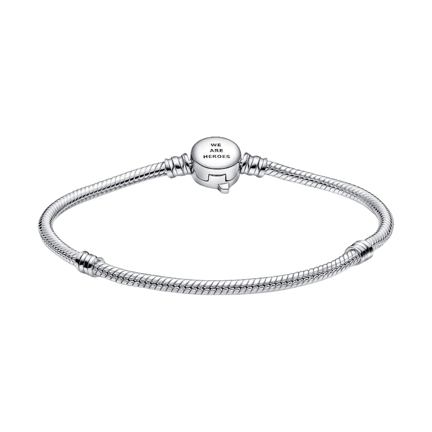 Pulsera Pandora Moments Cadena de Serpiente Cierre Logo Los Vengadores de Marvel - BeJoyasVintage