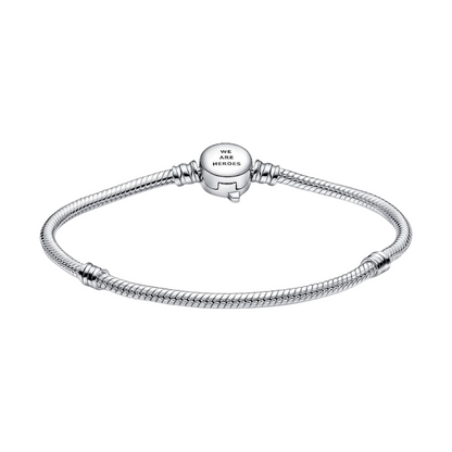 Pulsera Pandora Moments Cadena de Serpiente Cierre Logo Los Vengadores de Marvel - BeJoyasVintage