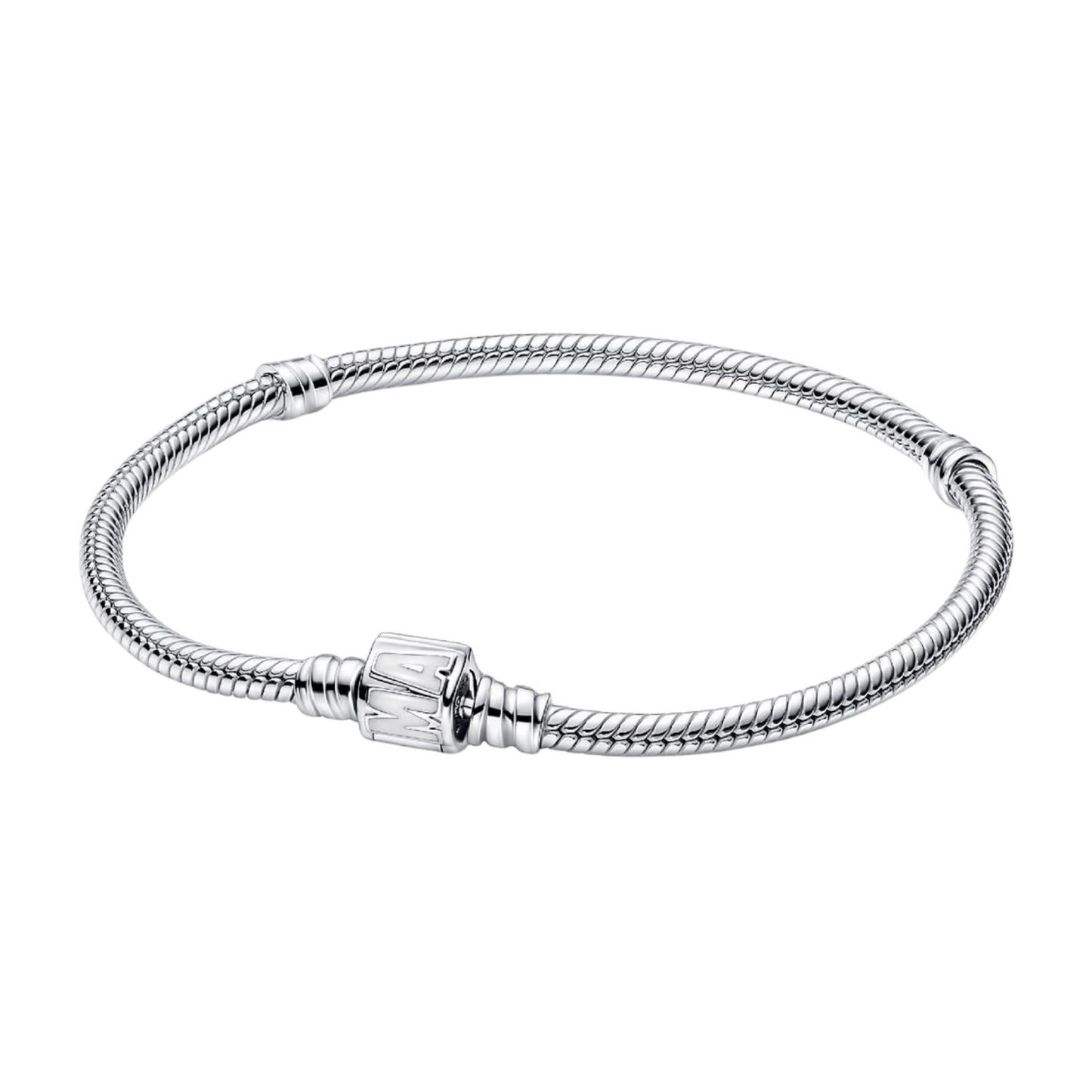 Pulsera Pandora Moments Cadena de Serpiente Cierre de Logo Marvel - BeJoyasVintage