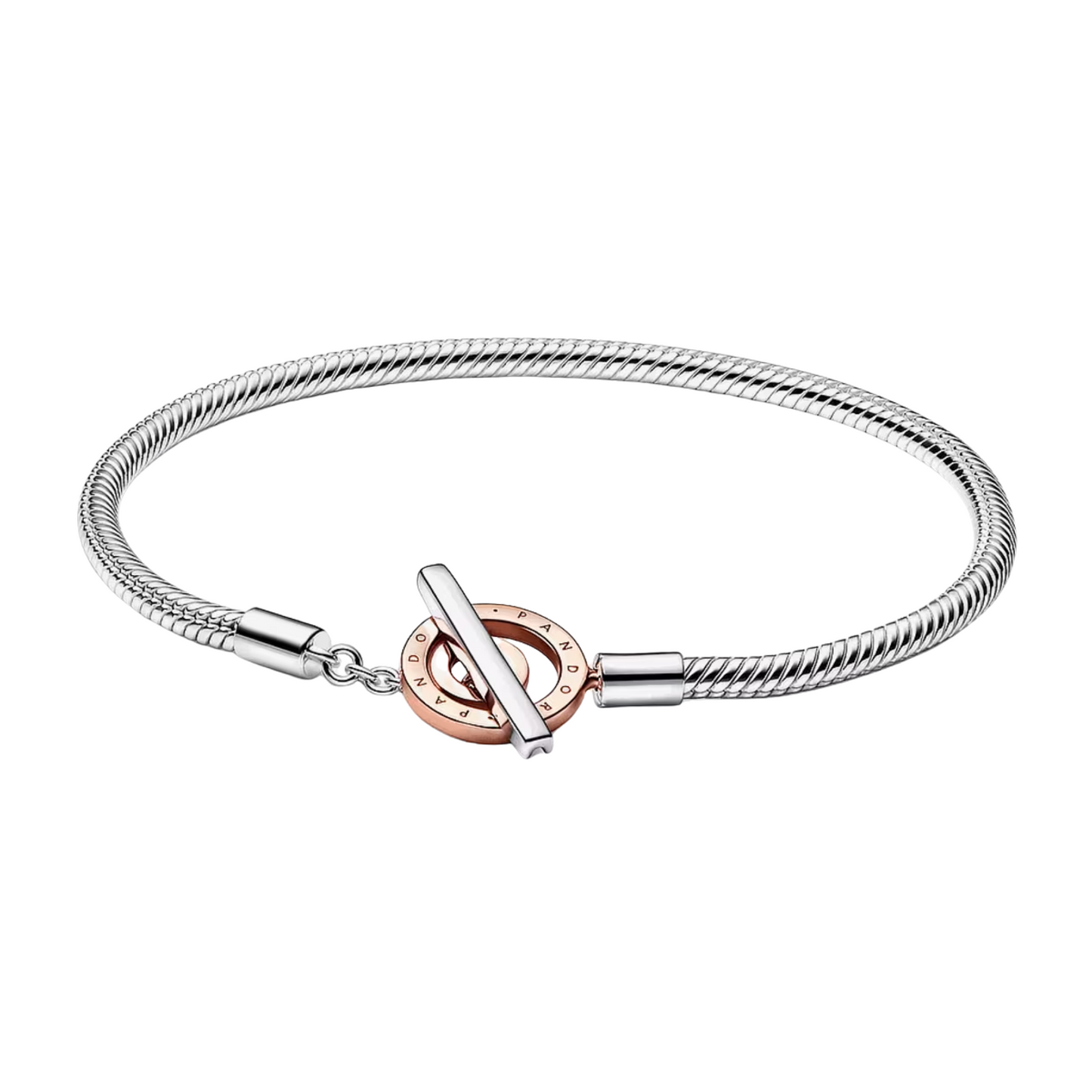Pulsera Pandora Moments Cadena de Serpiente Cierre en T - BeJoyasVintage