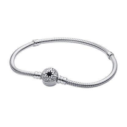 Pulsera Pandora Moments Cadena de Serpiente con Cierre de Estrella Polar  - BeJoyasVintage
