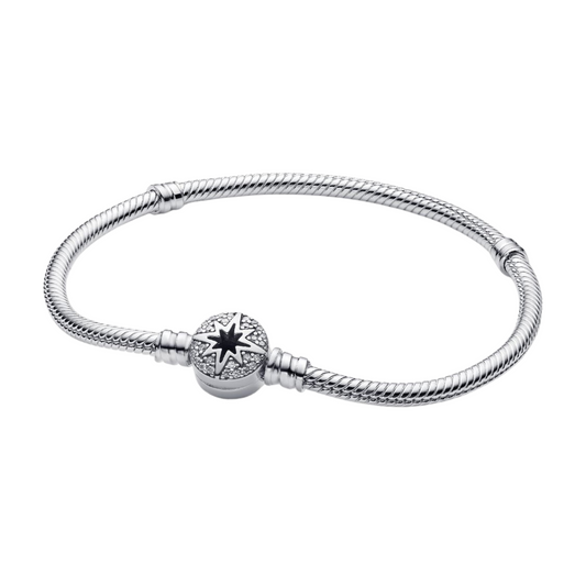 Pulsera Pandora Moments Cadena de Serpiente con Cierre de Estrella Polar  - BeJoyasVintage