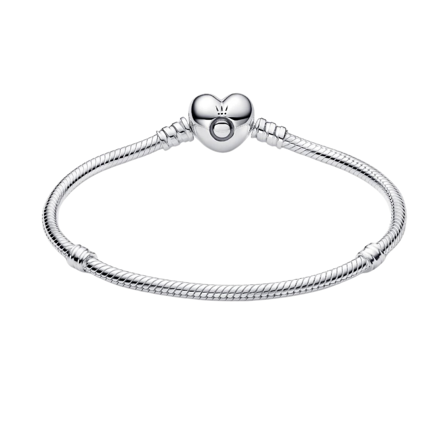 Pulsera Pandora Moments Cadena de Serpiente con cierre de Corazón - BeJoyasVintage