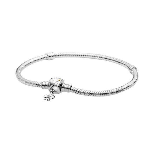 Pulsera Pandora Moments con Cierre de Margaritas - BeJoyasVintage
