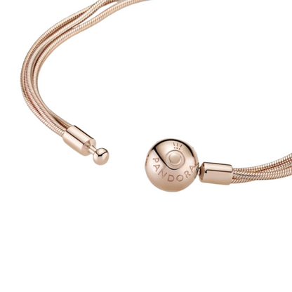 Pulsera Pandora Rose Multi Cadena Serpiente - BeJoyasVintage