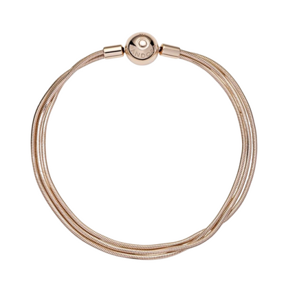 Pulsera Pandora Rose Multi Cadena Serpiente - BeJoyasVintage