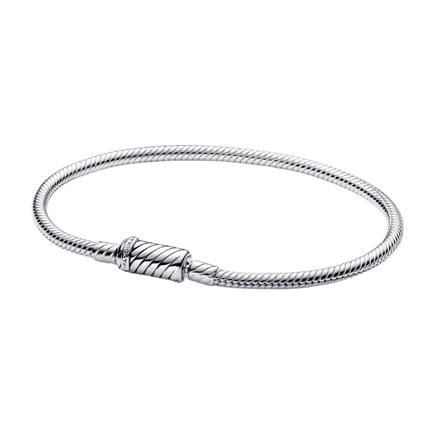 Pulsera Pandora cadena de serpiente con cierre deslizante magnético - BeJoyasVintage