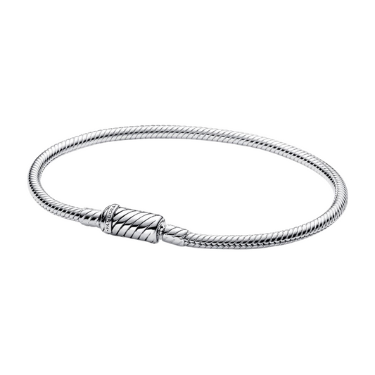 Pulsera Pandora cadena de serpiente con cierre deslizante magnético - BeJoyasVintage