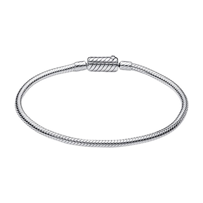 Pulsera Pandora cadena de serpiente con cierre deslizante magnético - BeJoyasVintage